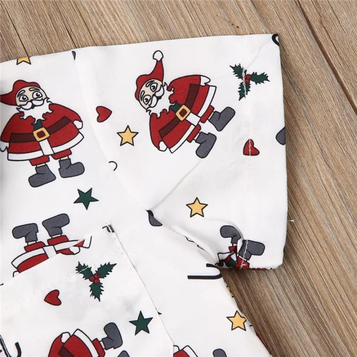 Baby%20Boys%20Kids%20Santa%20Shirt%20Tops+Pants%20Red%20Shorts%20Christmas%20XMAS%20Outfits%20Festival%20Sets%20-%20Image%205
