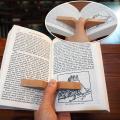 Book Page Holder Multifunctional Portable Reading Assistant Solid Wood Reader Book Lover Thumb Book Support School Supplies. 