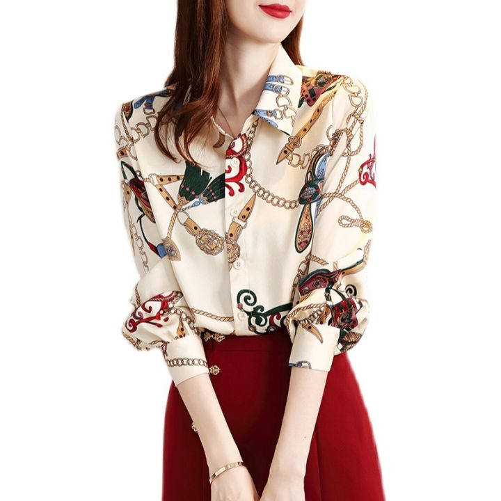 Chiffon%20Shirt%20Design%20Sense%20Niche%20New%20Style%20Printed%20Spring%20and%20Autumn%20Long%20Sleeve%20Shirt%20Korean%20Style%20Fashion%20Loose%20Temperament%20Top%20-%20Image%205