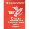 Cambridge O Level GCE Mathematics - D (Papers-1) Year Wise Question Paper - Up To Last Year. 