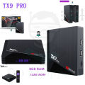 TX9 PRO 6K Android TV Box 8GB RAM 128GB Rom TV set Top Box. 