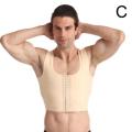 【New-store】 Men Chest Shaper Vest Gynecomastia Chest lift Male Vest Top Bra Men Posture Corrector Back Support Compression Corset Vest. 