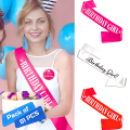 Celebratory Birthday Girl Sash for Women's Birthday Party- (Pack of 01 Pcs). 