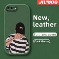 JIUMOO For iPhone 7 Plus iPhone 8 Plus Case Fashion Cool Tide Boy Men Thin New Design Leather Soft Back Cover Camera Protection Cases Shockproof Casing.