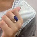 The Vampire Diaries Rings Elena Gilbert Daylight Rings Vintage Crystal Ring With Blue Lapis Fashion Movies Jewelry Cosplay. 