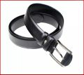 Black Leather Formal Belt For Men.