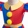 Pomni Costumes Kids Dress Costume Cartoon TV Amazing Cosplay Digital Circus Disguise Glove Hat Child Girls Halloween Party Suit.