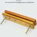 Practical 4 Holes Wooden Bookbinding Press Easy To Install Compact Large Press Bookbinder Widely Use Convenient Binding Paper Punch Machine School.