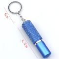 10ml Crystal Shiny Rhinestone Empty Perfume Bottle Keyring Pepper Spray Liquid Holder Keychain Self Protection Gift For Women.