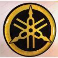 Yamaha Logo Sticker for Motorcycle - Golden.
