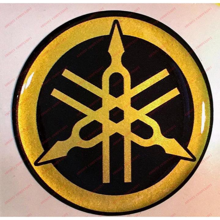 Yamaha Logo Sticker for Motorcycle - Golden