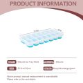 Reusable 14 Cavity Ice Cube Tray Silicone Creative Ice Box Silicone Cooler Ice Mold with Lid Fruit Juice Freezer Box.