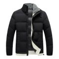 Men's cotton jacket Overcoat autumn winter mens fashion solid color thick warm lamb collar cotton coats. 