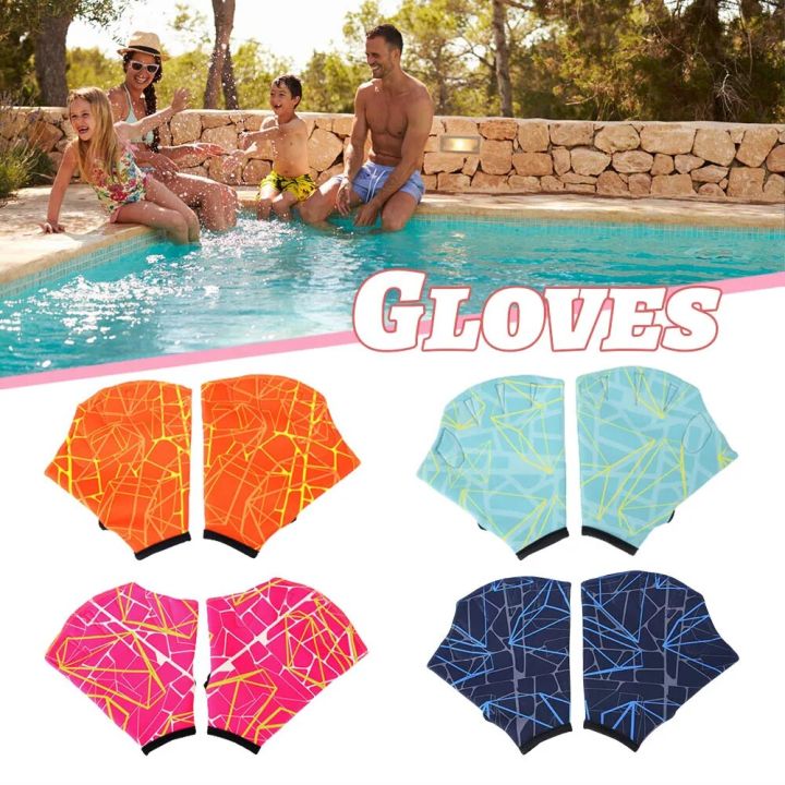 Swimming Gloves Aquatic Fitness Water Resistance Training Hand Web Swimming Gloves for Men Women Adults Children
