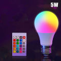 16 Colors RGB Bulb LED Multicolor Bulb E27 Base 220V Household Lighting Dimmable 24 Key Remote Control Atmosphere Neon Light. 