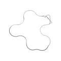 Luxury & Minimalist Flat Snake Chain Necklace.