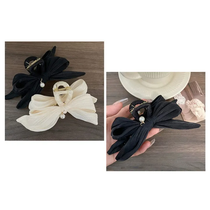 Elegance%20Bow%20Hair%20Clip%20For%20Women%20Simple%20Pearl%20Hair%20Claw%20Clips%20Large%20Size%20Hairpin%20Hair%20Accessories%20Yao%20Store%20-%20Image%205
