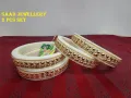 White & Red Latest Design Shakha Pola Bangles for Women , Party , Wedding , Anniversary , Durga Puja & All Time Use Shakha Bangles.. 
