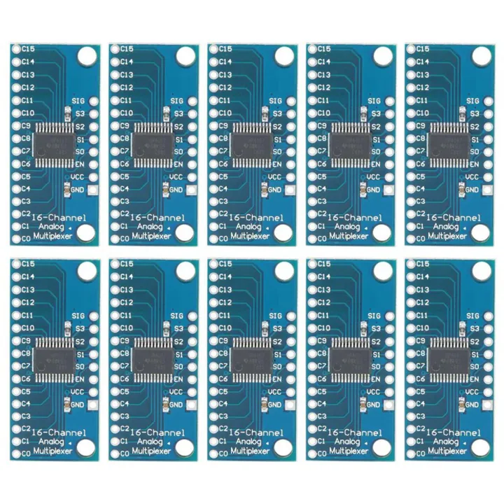 10Pcs 16CH Analogue Multiplexer Module 74HC4067 CD74HC4067 Precise Module Digital Multiplexer MUX Breakout Board