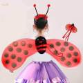 Ladybird Costume Kids Girls Ladybird Dress up Cute Halloween Ladybug Costumes for Birthday Holiday. 