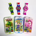 Cross-border children's building block watch + music mobile phone set puzzle assembly building block watch toy stall foreign trade. 