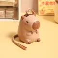 New Kawaii Capibara Hanging Neck Fan Mini Cartoon Brown Handheld Fans Summer Portable Cute Fan Lasting Battery Life Type-C Socke. 