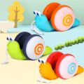 【The road to happiness Store】NEW Pull String Cartoon Snail toy Baby Learn Crawl and Pull Toy with Light and Music Early Education Toys for Gi. 