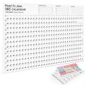 Simple Agenda Schedule 2025 Wall Calendar Planner Organizing Planning To Do List 2025 Wall Hanging Calendar 365 Days Memo Pad Plan Check List Sheet Home Office. 