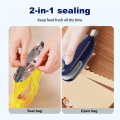 Mini Bag Sealer USB Rechargeable Bag Sealer Portable Handheld Heat Vacuum Food Sealer for Plastic Bags Snack Bags.