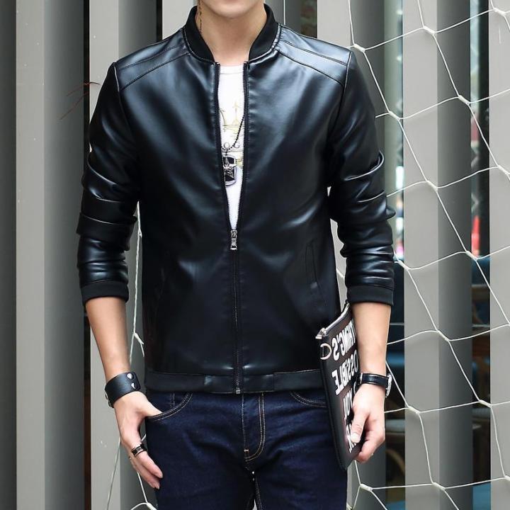 Black Leather Jacket For Men china
