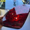 Glossy Red Forged Carbon Fiber Vinyl Wrap Car Wrapping Film For Vehicle Motorcycle Bicycle. 