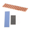 1 Set Computer Cooler Copper Radiator Accessory PC Notebook SSD Heat Sink For M.2 2280 PCI-E NVME With Thermal Pad Heatsink Tetuo. 
