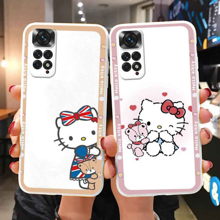 Cute%20Phone%20Case%20For%20Xiaomi%20Redmi%20Note%2011%2011S%2012%20Not11%20Note12%20Pro%204G%20Girl%20Kuromi%20Hello%20Kitty%20Anime%20Silicone%20Soft%20TPU%20Back%20Cover%20-%20Image%202