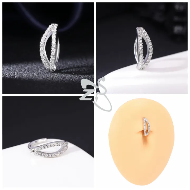 ZS%201%20Piece%20Butterfly%20Shape%2014G%20Belly%20Button%20Ring%20CZ%20Crystal%20Navel%20Piercings%20Click%20Reverse%20Curved%20Navel%20Barbell%20Body%20Jewelry%2010MM%20-%20Image%205