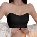 Invisible strapless bra for women wireless push up non slip wedding brassiere big breasts underwear sexy lingerie S-XL plus size dislikelike. 