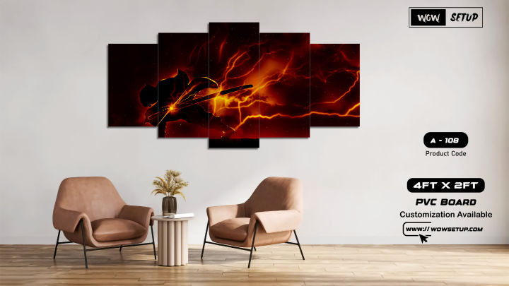 5%20Part%20Wallboard%205Pcs%20In%201%20Set%20Wall%20Canvas%20Art%20Ready%20to%20Hang%20for%20Living%20Room%20or%20Bedroom%20Home%20Decoration%20On%20Wall%20Canvas%20Painting%20Wall%20Anime%20Wallboard%20-%20Image%205