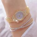 3pcs Watches Set Fashion Rhinestone Watch Women Luxury Crystal Rose Gold Quartz Watch Ladies Wristwatch Female Clock.