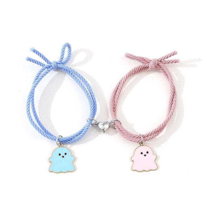Candy%20Color%20Lovers%20Bracelets%20%202PCS/set%20Rope%20Chains%20Heart%20Charm%20Bracelets%20love%20magnet%20Ghost%20Charm%20Bangles%20for%20Anniversary%20Gifts%20Relationship%20Jewelry%20Casual%20Wear%20Valentine's%20Day%20Friends%20Accessory%20-%20Image%209