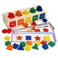 Montessori teaching aids, baby geometric shape cognition, color classification learning box, children's puzzle matching block toys. 
