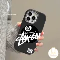 Trendy Brand Stussy Soft Case For Redmi 10A 13C 12 9A 10C 9 12C 9T 9C Note 13 11 12 10 11s 9 8 10s Pro Max Poco X3 Nfc M3 X6 Pro Mi 11 Lite Luxury Metal Lens Candy Color Cover. 