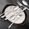 Premium 12-Piece Stainless Steel Spoon & Fork Set - 6 Tea Spoons + 6 Fork Spoons. 