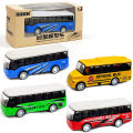 Toy Alloy Bus Alloy Bus Car Model Children's Toy Bus Metal Car Model Toy Car. 