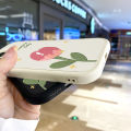 AMORVOR for Samsung Galaxy S21 Ultra 5G Back Cover Pink Flower PU Leather Case Soft Silicone Edge Mobile Cover.