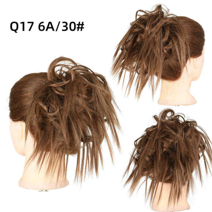 Fake%20female%20chicken%20tail%20loop%20hair%20bud%20wig%20natural%20fluffy%20synthetic%20fiber%20multi-color%20fake%20ponytail%20braid%20-%20Image%203