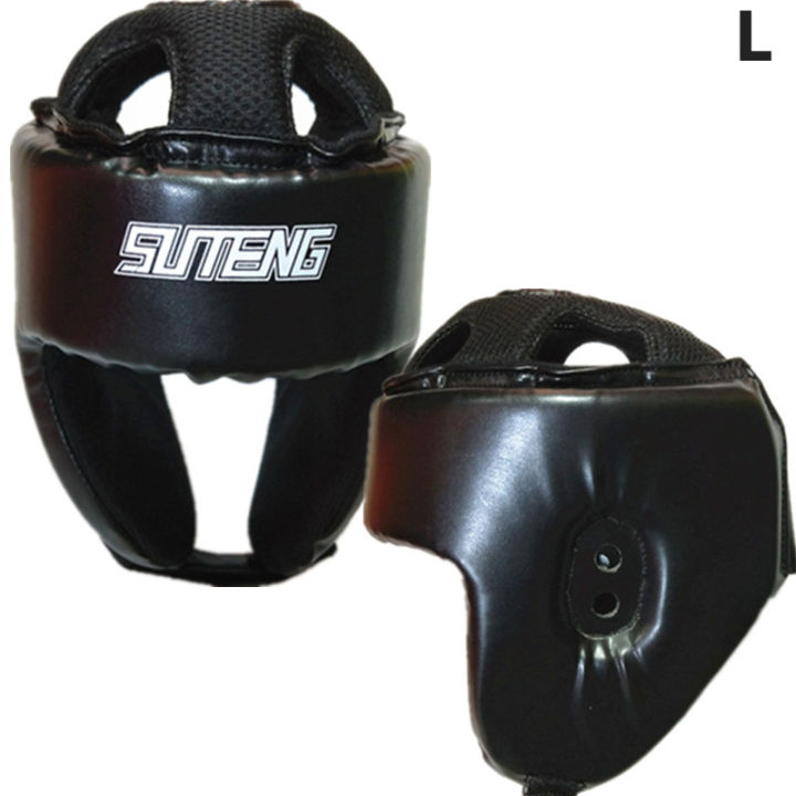 PU%20Leather%20Head%20Protection%20Mask%20Adjustable%20Boxing%20Protective%20Gear%20Wearable%20Kickboxing%20Head%20Protector%20Fitted%20For%20Sports%20Supplies%20Fengshi%20-%20Image%204