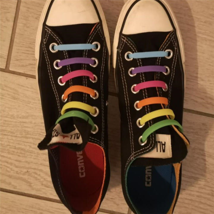 16pcs%20Lazy%20Silicone%20Elastic%20Shoelaces%20Fashion%20Unisex%20Athletic%20No%20Tie%20Shoe%20Lace%20Strings%20All%20Sneakers%20Fit%20Quick%20Shoe%20Lace%20-%20Image%205