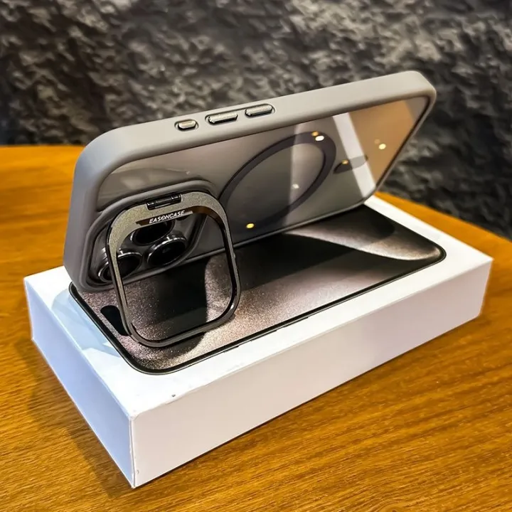 Acrylic%20Phone%20Case%20For%20iPhone%2015%2014%2013%2012%2011%20Pro%20Max%20Plus%20Magnetic%20For%20Magsafe%20Shockproof%20Clear%20Lens%20Standing%20Cover%20-%20Image%203
