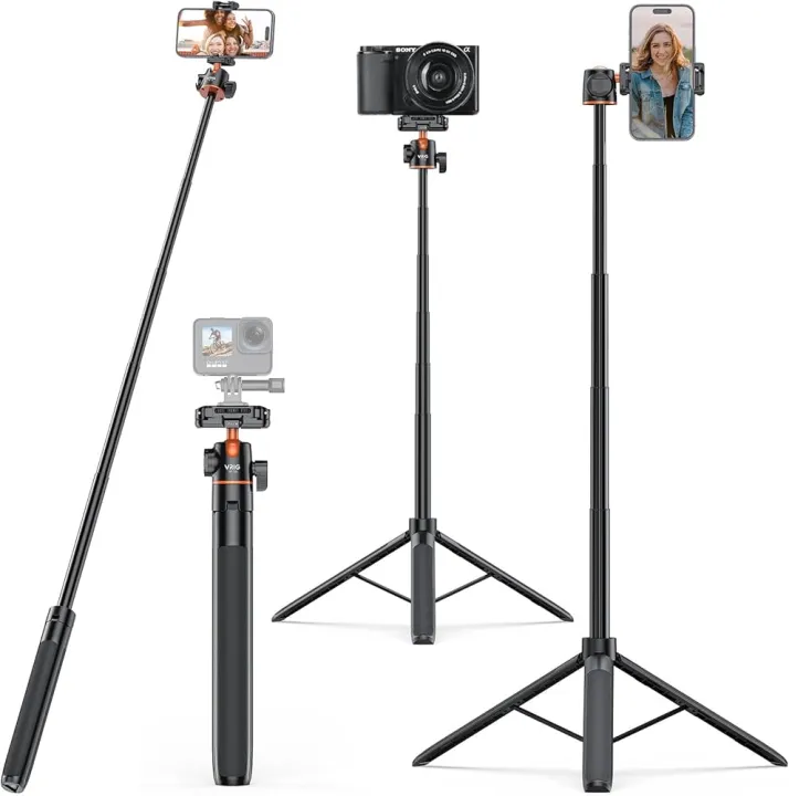 VRIG%20TP-16%20Extendable%20Phone%20Tripod,%2057.1%20Inch%20Camera%20Tripod,%202%20in%201%20iPhone%20Tripod,%20360%20Degree%20Rotation,%20Compact%20Lightweight,%20Three%20Legs%20Camera/Camera%20Tripod%20-%20Image%204