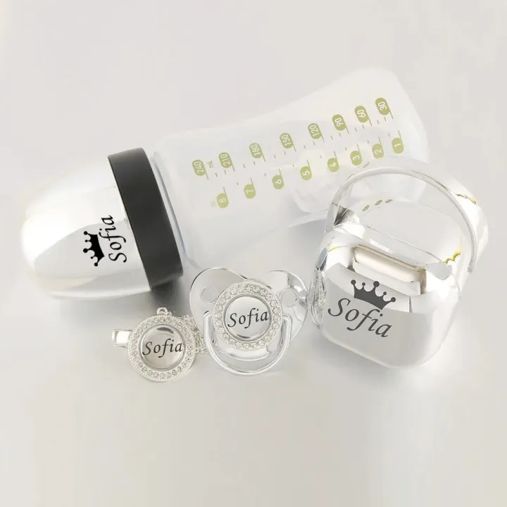 %E3%80%90NEW%E3%80%91%20Luxury%20Any%20Name%20Customized%20Baby%20Feeding%20Set%20Gold%20Rose%20Gold%20Silver%20Milk%20Bottle%20Pacifier%20Bling%20Pacifier%20Case%20Unique%20Birthday%20Gift%20-%20Image%207