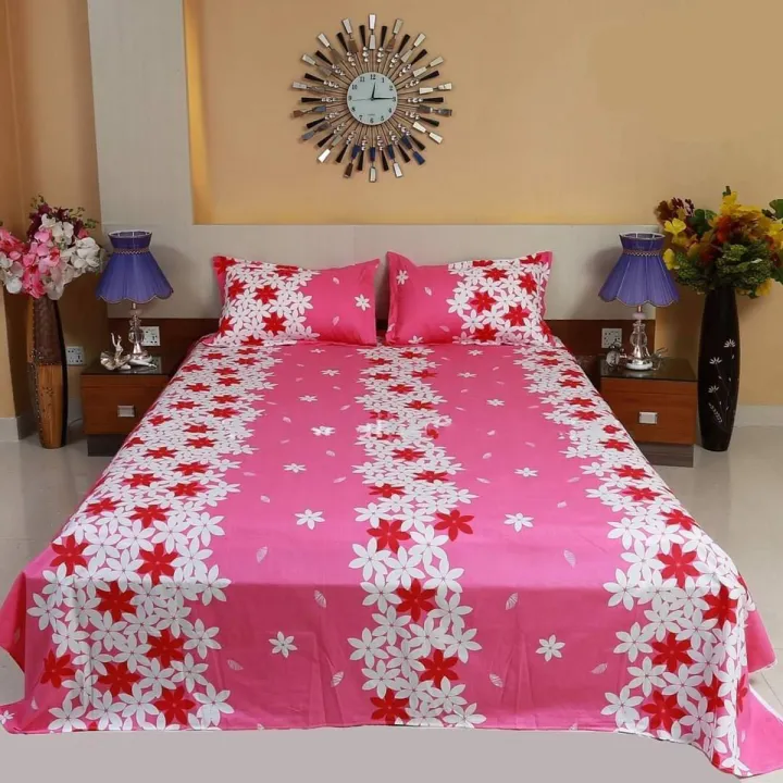 Double%20Size%20Cotton%20Bed%20Sheet%20With%20Matching%202%20Pillow%20Covers%20-%20Multicolor%20Elegance%20-%20Elevate%20Your%20Bedding%20Setup%20with%20Style%20and%20Comfort%20-%20Image%202